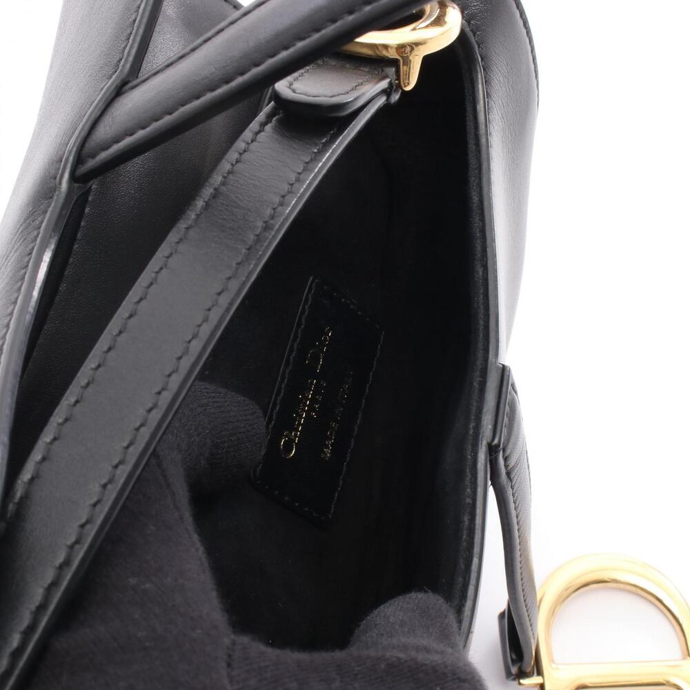Dior black SADDLE leather handbag